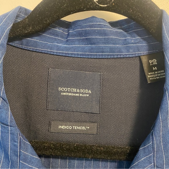 Scotch & Soda Indigo Tencel Camper Shirt M - Picture 4 of 4